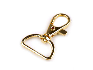 Premium Metal Swivel Snap Hook Carabiner - Fits 25mm Straps, Heavy-Duty Hardware for Bags, Keychains & Purses