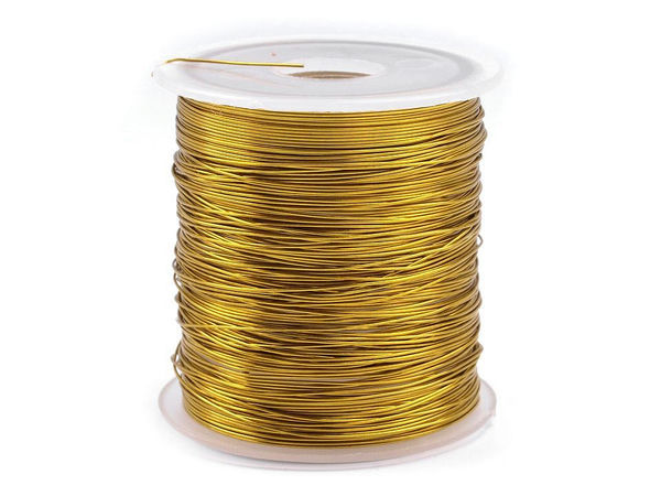 Premium Metallic Craft & Jewelry Wire 0.3mm (10m) - Fine Wire for Wrapping, Weaving, and Crochet