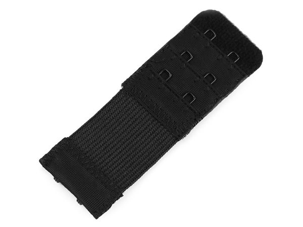 Premium Elastic Bra Extender Strap - 30mm Width, 2-Hook 3-Row Adjustable Band Extension for Lingerie & Swimwear