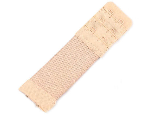 Premium Elastic Bra Extender Strap - 30mm Width, 2-Hook 3-Row Adjustable Band Extension for Lingerie & Swimwear