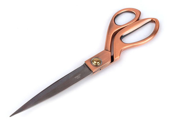 Premium Copper Tailor's Shears - 26.5 cm Professional Stainless Steel Dressmaking Scissors