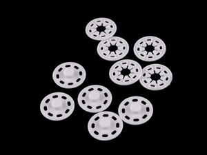 Premium 25mm Sew-On Plastic Snap Fasteners for Garments and Household Textiles