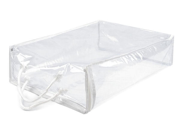 Clear PVC Zipper Storage Bag - Premium Transparent Organizer for Bedding, Blankets, and Haberdashery Accessories
