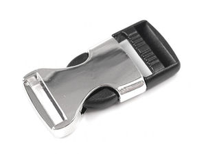 20mm Hybrid Side Release Buckle - Premium Metal & Plastic Strap Adjuster for Light-Duty Crafting and Haberdashery