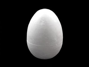 Premium DIY Solid Polystyrene Eggs (4.7 x 6.8 cm) – Versatile White Craft Foam Shapes for Easter & Spring Decor