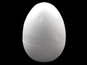 Premium Solid Polystyrene Craft Eggs (6.5 x 9.5 cm) - White Styrofoam Eggs for DIY Crafting, Easter, and Hobby Projects