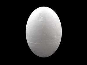 Premium Solid Polystyrene Craft Eggs (6 x 8 cm) - Smooth White Foam Eggs for DIY Modeling, Easter Decor, and School Projects