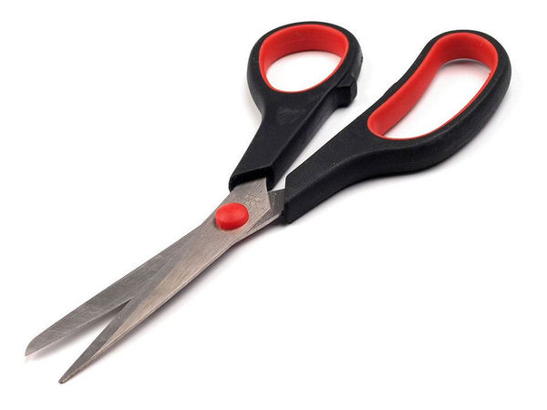 Premium 20 cm Multi-Purpose Household and Haberdashery Scissors - Red
