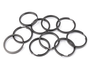 Premium Flat Metal Key Rings (30mm) - Heavy-Duty Hardware for Keychains, Handbags, and Leathercraft Accessories
