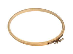 Premium Bamboo Embroidery Hoop – Ø15 cm Round Wooden Needlework Frame