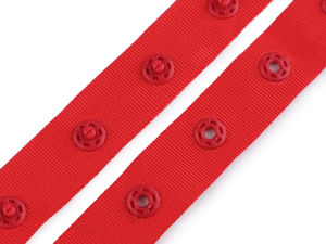 Premium 18mm Snap Fastener Tape - Concealed Closure for Bodysuits, Swimwear, and Lingerie