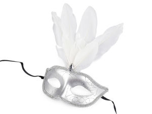Premium Feathered Masquerade Eye Mask - Elegant Sparkling Costume Mask for Festivals, Carnivals, and Balls