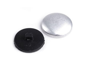 Premium Self-Cover Buttons Size 44 (28mm) - Two-Piece Metal & Plastic Fasteners for Custom Sewing and Upholstery