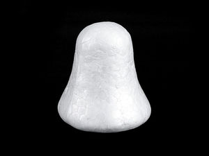 Premium DIY Polystyrene Bell Craft Foam Shape for Christmas & Holiday Decorating, 6.5 x 6.5 cm