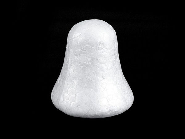 Premium DIY Polystyrene Bell Craft Foam Shape for Christmas & Holiday Decorating, 6.5 x 6.5 cm