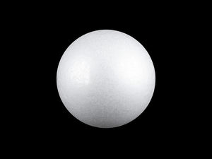 Premium Polystyrene Foam Craft Ball (10 cm) – High-Density Styrofoam Sphere for DIY Modeling, Decoupage, Felting & Holiday Decorating (White)