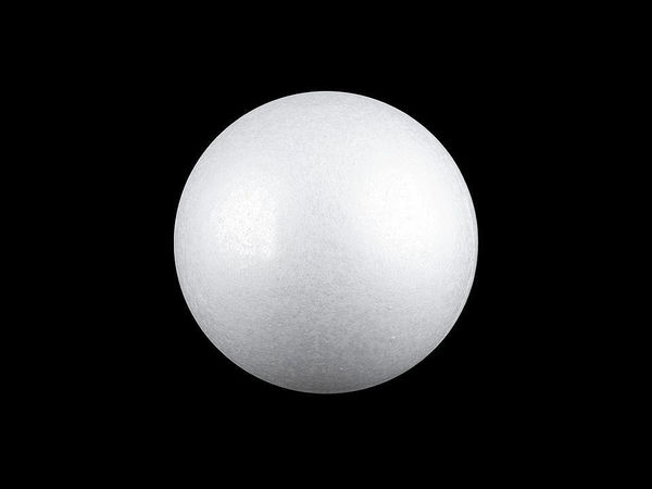 Premium Polystyrene Foam Craft Ball (10 cm) – High-Density Styrofoam Sphere for DIY Modeling, Decoupage, Felting & Holiday Decorating (White)