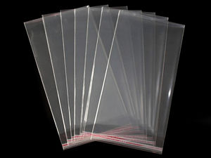 Transparent Self-Adhesive Packaging Bags (20x50 cm) – Premium Resealable Cellophane Bags for Shawls, Garments & Retail Display