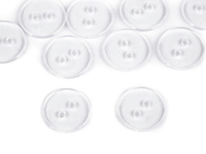 Premium Size 24 Plastic 2-Hole Buttons for Sewing, Knitwear, and Crafts