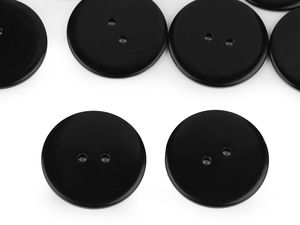 Premium 2-Hole Plastic Buttons - Size 48 (30mm) Dual-Sided Smooth Sewing Fasteners for Sweaters, Coats, Dresses, and Crafts