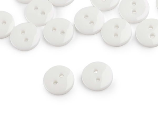 Premium Round 2-Hole Plastic Buttons for Sewing, Knitting, and Crafts – Sizes 16, 18, and 20