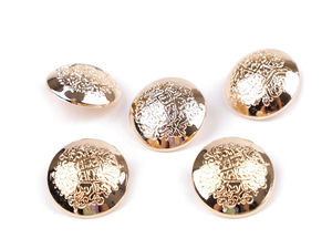 Premium Crest Embossed Metal Shank Buttons for Jackets, Coats & Blazers