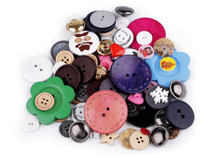 Premium Assorted Craft Buttons - Multicolor & Multi-Size Variety Mix for Sewing, Knitting, and DIY Crafts