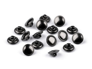 Premium Metal Buttons with Decorated Edge, Size 20