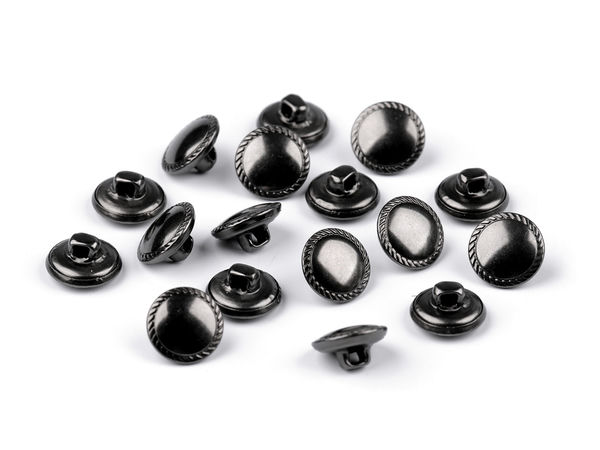 Premium Metal Buttons with Decorated Edge, Size 20
