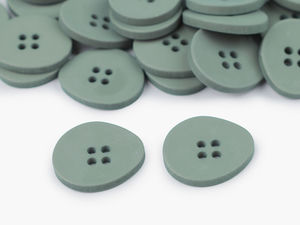 Premium Irregular Four-Hole Plastic Buttons - Sizes 40 and 48