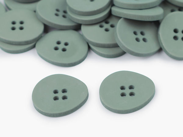 Premium Irregular Four-Hole Plastic Buttons - Sizes 40 and 48