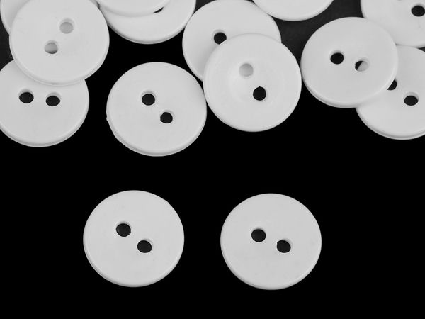 Transparent Duvet Cover Buttons (Size 24, 15mm) - High-Temperature Washable Bed Linen Fasteners up to 95°C
