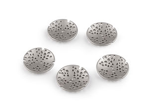 Premium Perforated Metal Buttons - Elegant Convex Design for Coats, Jackets & Cardigans