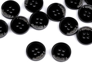 Premium Four-Hole Suit and Coat Buttons with Hatch Textured Detail