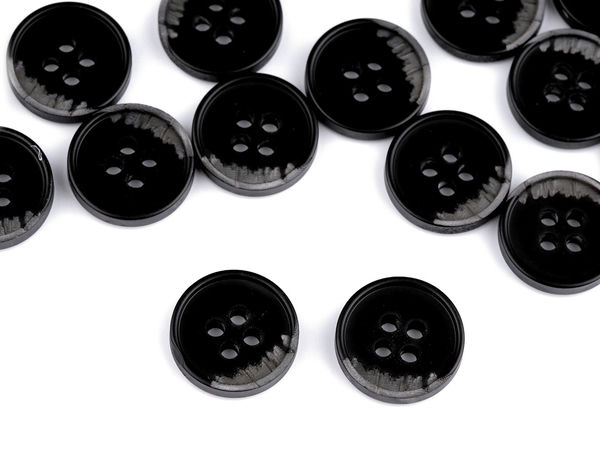 Premium Four-Hole Suit and Coat Buttons with Hatch Textured Detail
