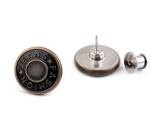 Detachable Metal Denim Buttons (32L) - Premium No-Sew Replacement Snap Fasteners for Jeans, Jackets, and Vests