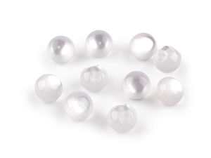 Premium Cat's Eye & Pearl Sew-On Buttons - 11mm Round Fasteners for Wedding Dresses, Blouses, Knitwear & Crafts