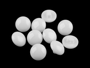 Premium Plastic Dome Shank Buttons - Size 24 (15mm) Half-Round Fasteners for Sewing, Knitting, and Crafts