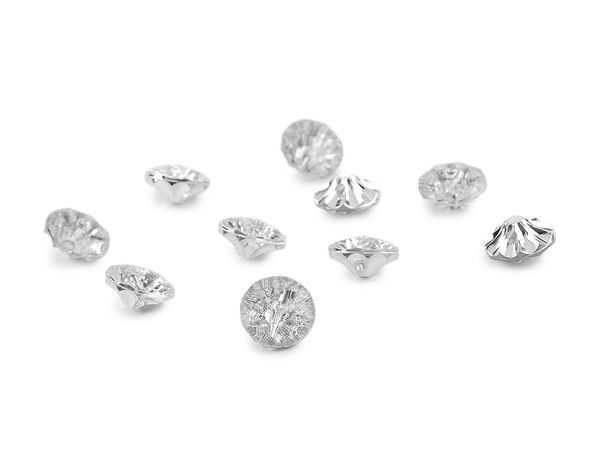 Crystal-Style Plastic Shank Buttons for Bridal, Blouses & Accessories - Sizes 20, 24, 28