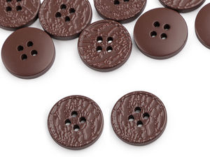 Classic 4-Hole Textured Buttons for Coats, Jackets, and Knitwear - Sizes 28, 36, 40