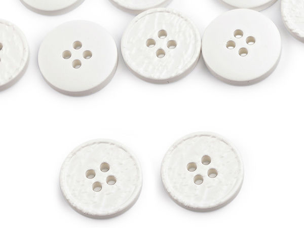 Classic 4-Hole Textured Buttons for Coats, Jackets, and Knitwear - Sizes 28, 36, 40