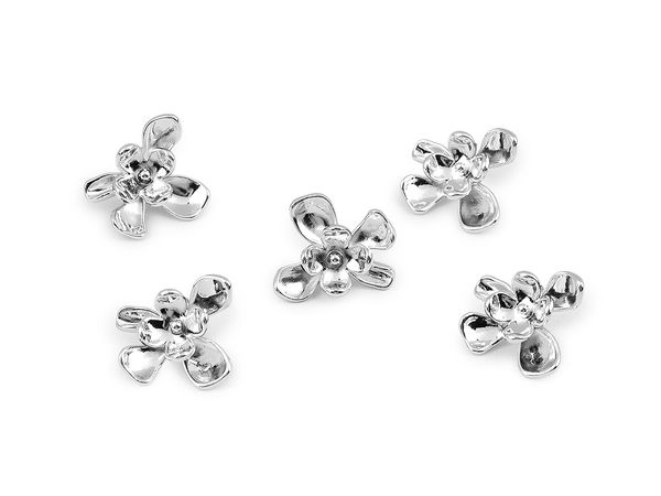 Premium Flower Design Metal Buttons for Jeans & Denim - 32 & 40 Sizes, Nickel & Classic Gold