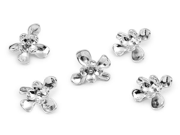 Premium Flower Design Metal Buttons for Jeans & Denim - 32 & 40 Sizes, Nickel & Classic Gold
