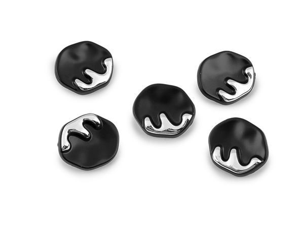 Premium Metal Shank Buttons with Ornate Design - Size 36 (23mm) for Jeans, Jackets, and Heavy Outerwear