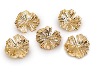 Premium Leaf Design Metal Buttons - Decorative Shank Buttons for Coats, Vests, and Jackets
