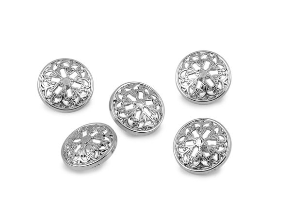 Premium Metal Filigree Buttons for Denim and Jackets - Multiple Sizes & Finishes