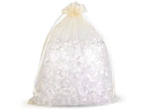 Premium Organza Gift Bags - Sheer Drawstring Favor & Present Wrap Bags (21 x 29 cm)