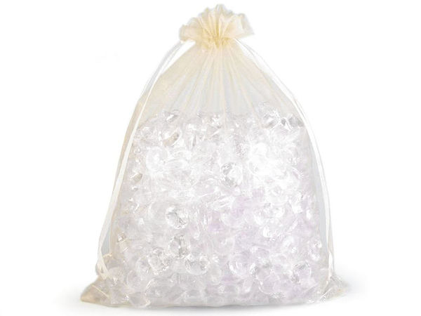 Premium Organza Gift Bags - Sheer Drawstring Favor & Present Wrap Bags (21 x 29 cm)