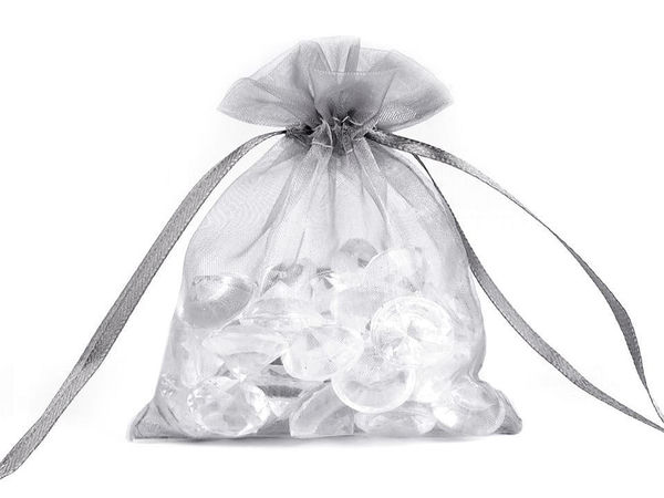 Premium Organza Gift Bags (9x11 cm) - Elegant Drawstring Pouches for Jewelry, Candy, and Crafts