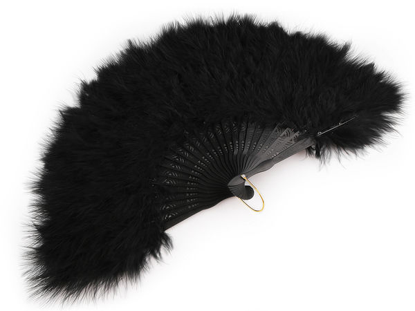 Elegant Feather Hand Fan - Premium Costume Accessory for Carnivals, Weddings, Balls & Theme Parties